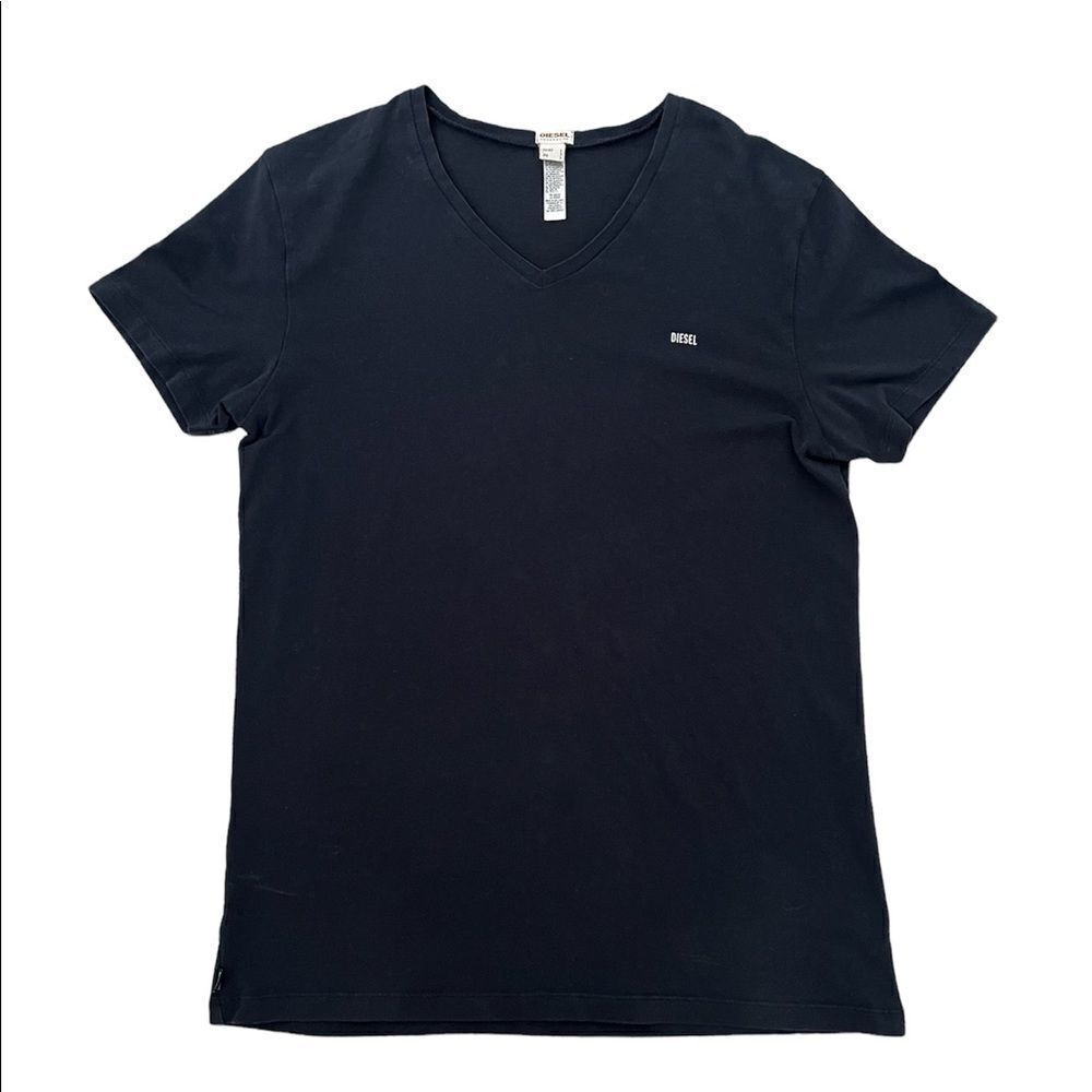 Diesel underwear womens shirt size large black short sleeve A1